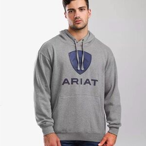 Ariat Men's Heather Gray Hoodie